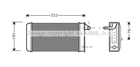 AVA QUALITY COOLING Теплообменник, отопление салона AL6037